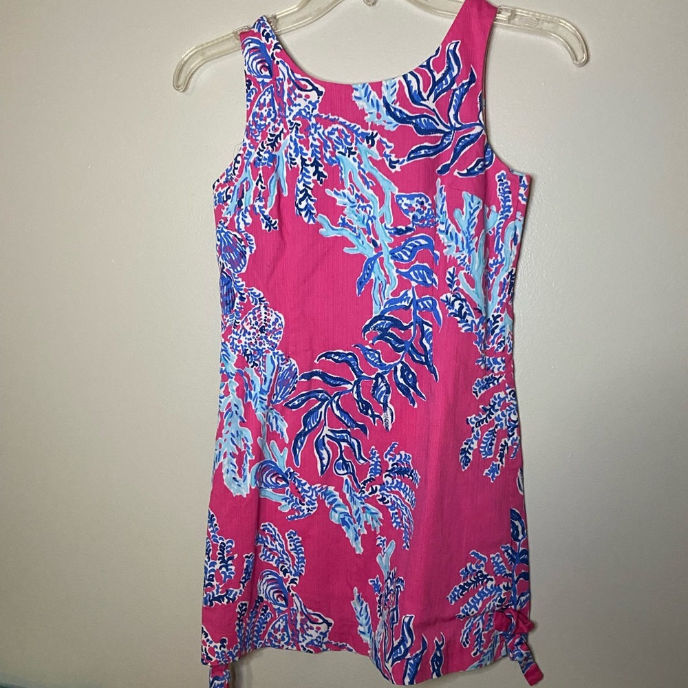 girls pink&blue Lilly Pulitzer dress, size 12